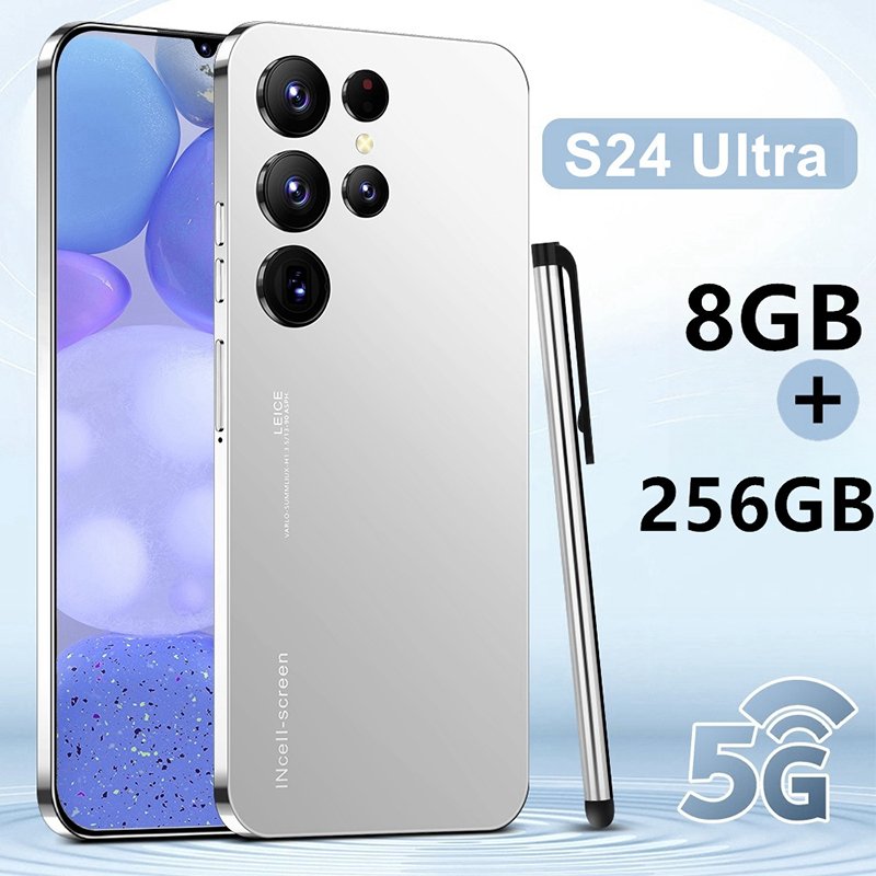 2024 Original s24 ultra phone Smartphone 8+256GB Mobile Phone Cell Gaming Phone 5G smartphone 3G&4G smartphone